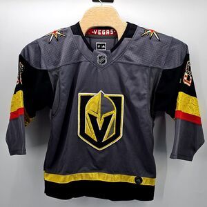 Las Vegas Golden‎ Knights Adidas NHL Hockey Jersey Sewn Fight Strap Youth L/XL
